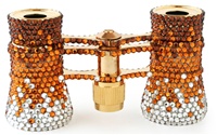 Swarovski Crystal Opera Glasses - Dorado, Citrine with Crystals